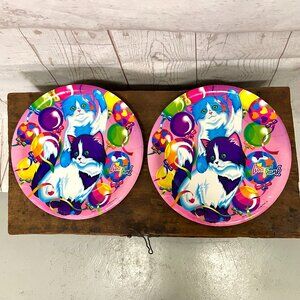 Lisa Frank Vintage 90's Kittens/Balloons Party Plates